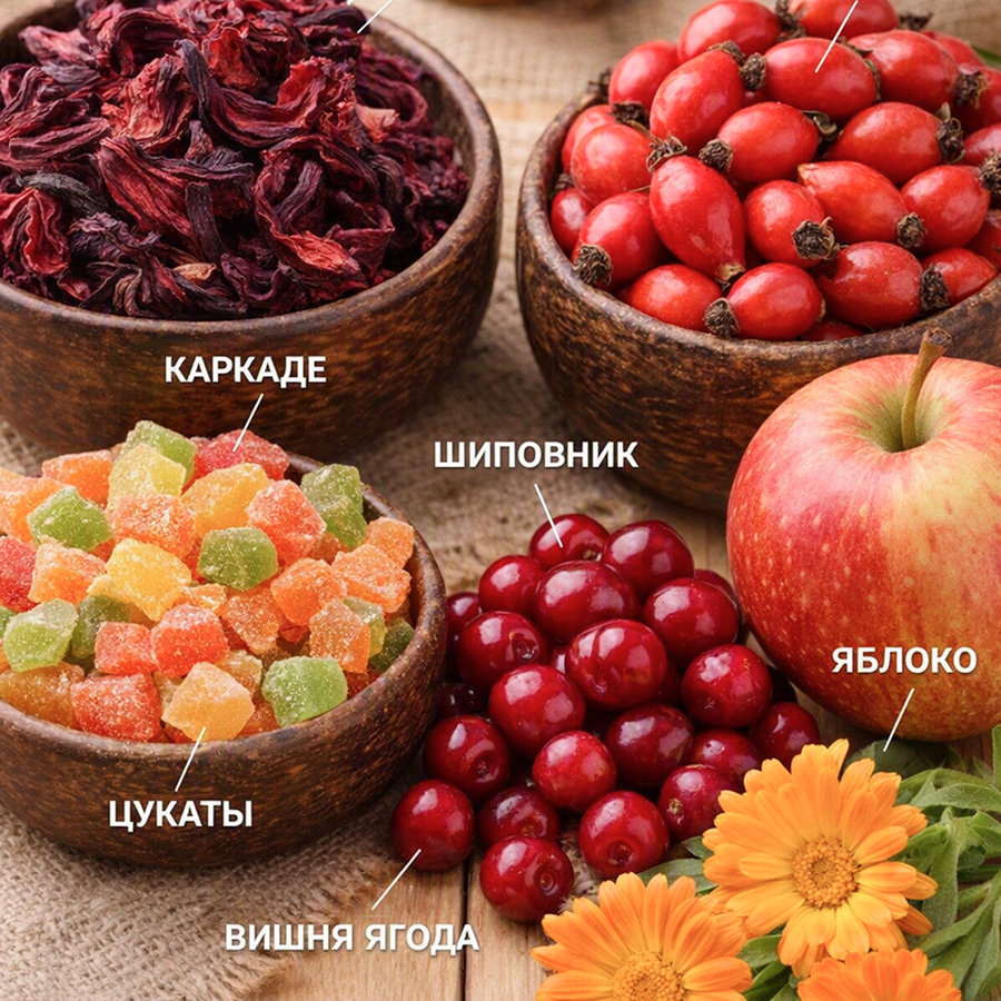 Фруктовый чай «Фруктовая экзотика» (10кг) оптом